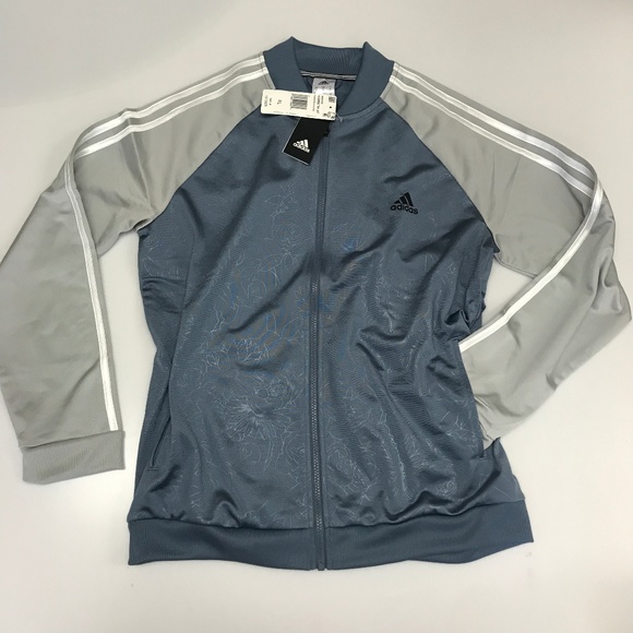 adidas embossed track jacket